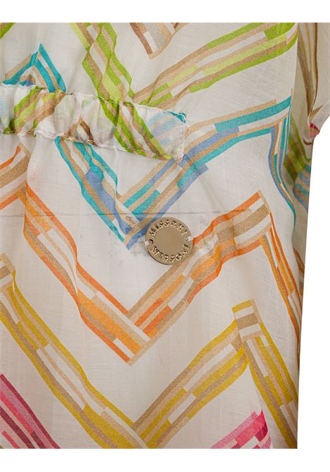 Vestitino In Misto Seta Con Motivo Zig-Zag Multicolore MISSONI KIDS | MW1C81-K0235100MC